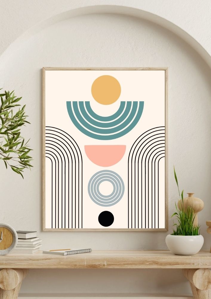 Tablou canvas în stil boho, feminin - 70 cm x 90 cm