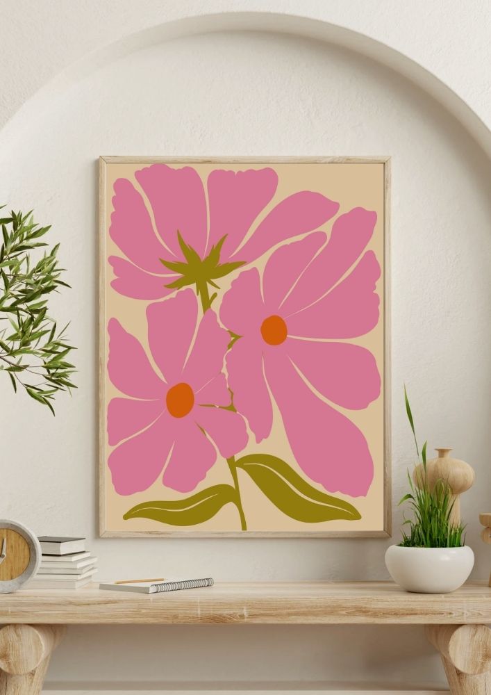 Tablou canvas în stil boho, feminin - 70 cm x 90 cm