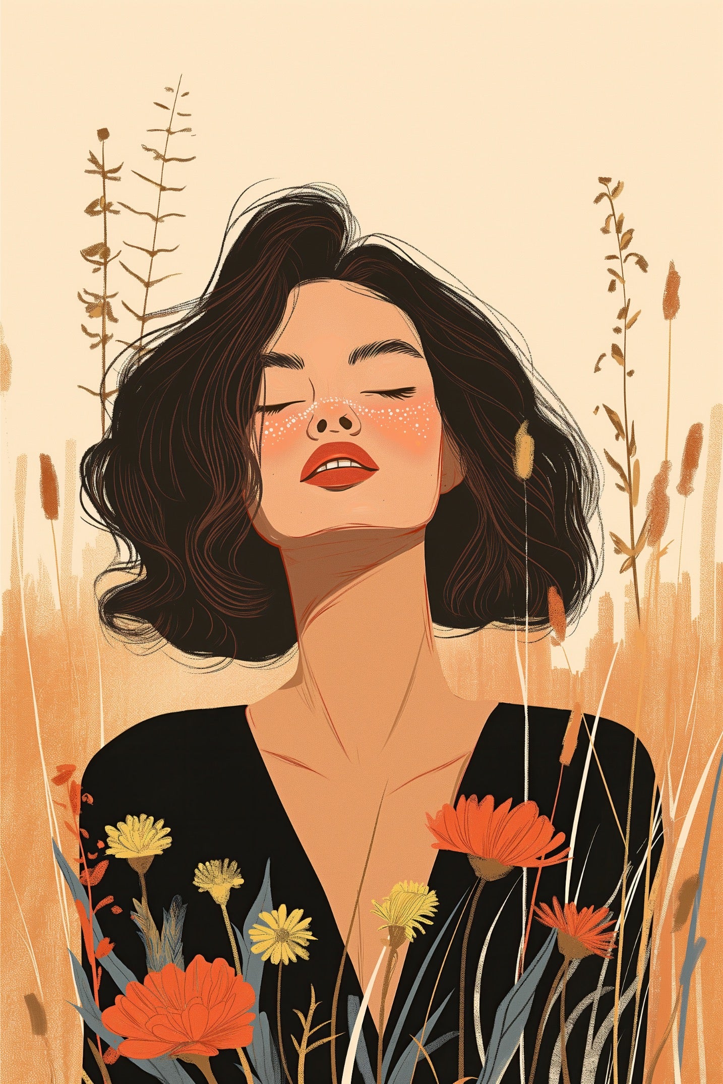 Bohemian - Poster Boho Art Feminine Style (10)