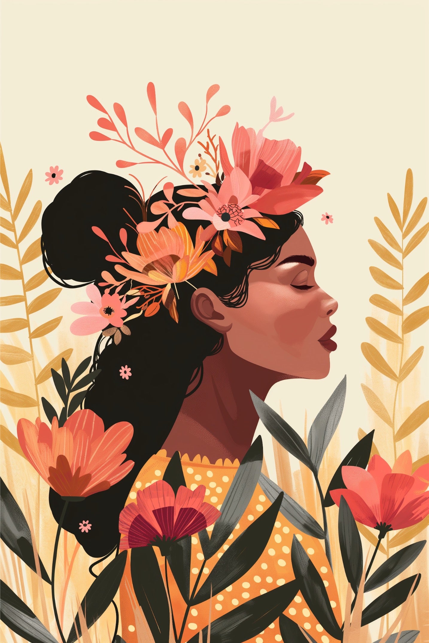 Bohemian - Poster Boho Art Feminine Style (4)