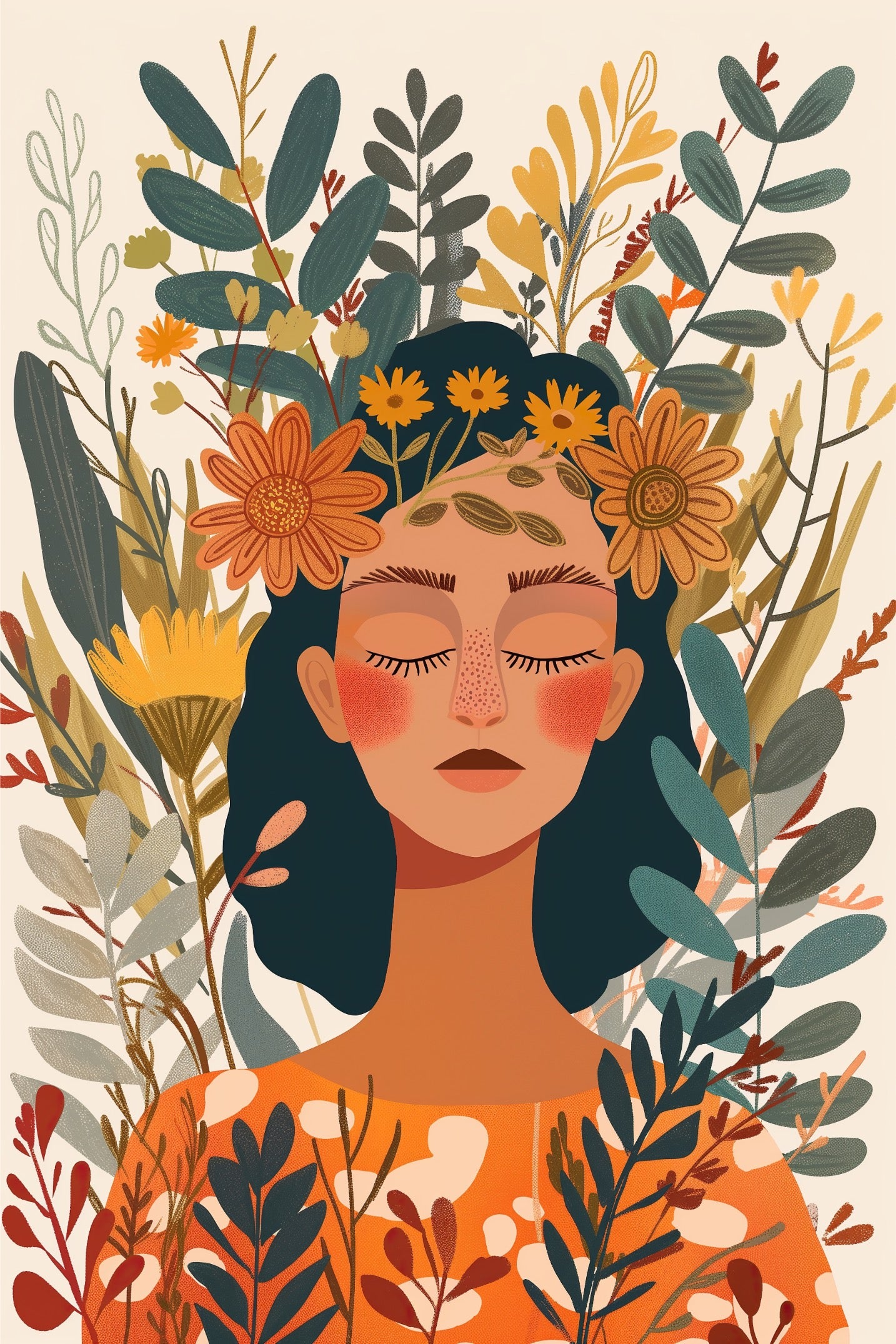 Bohemian - Poster Boho Art Feminine Style (6)