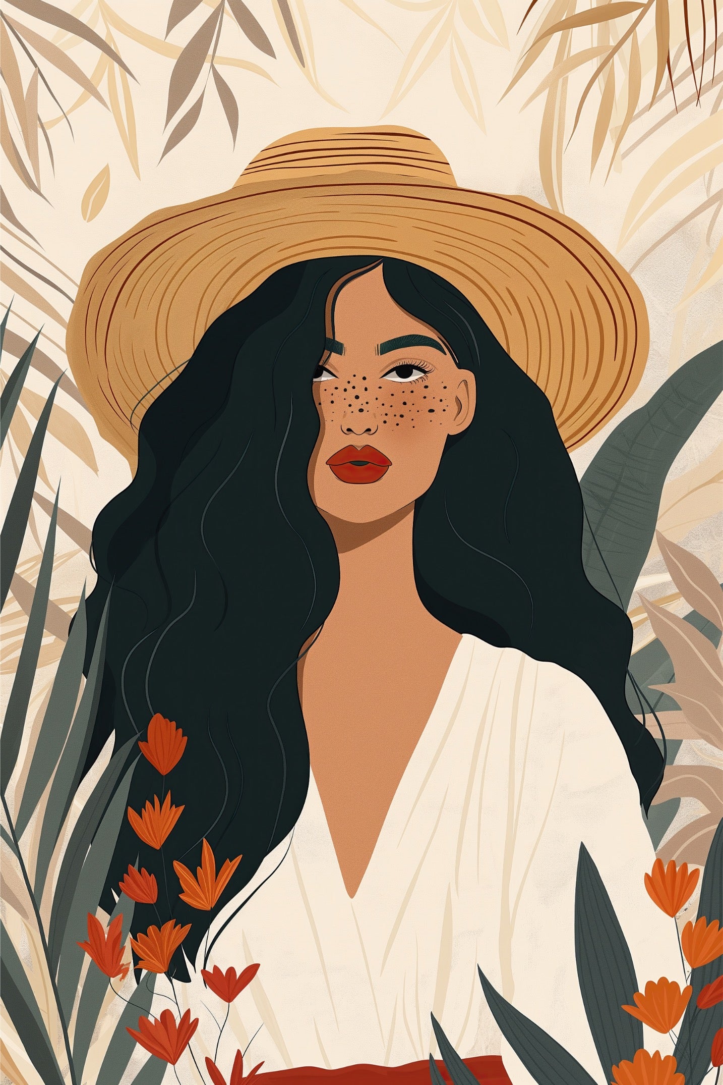 Bohemian - Poster Boho Art Feminine Style (8)
