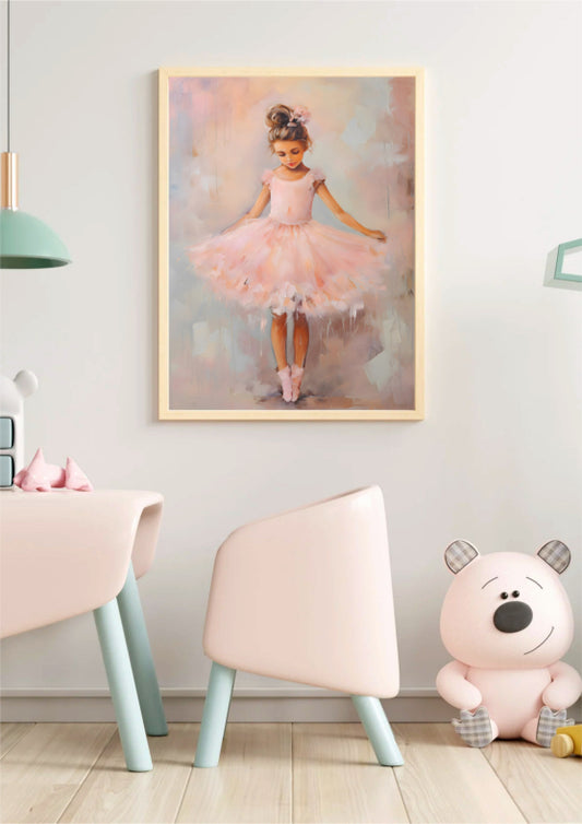 Kids - Little ballerina oil painting 1