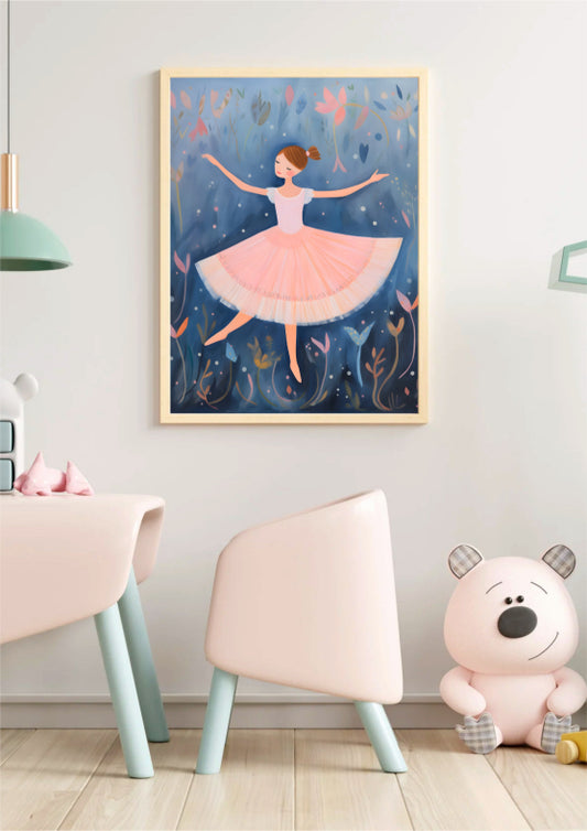 Kids - Little ballerina folk art 5