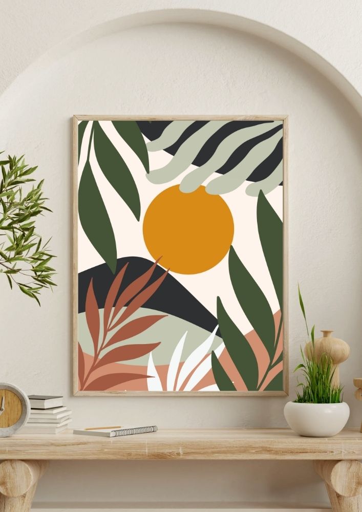 Tablou canvas în stil boho, feminin - 70 cm x 90 cm