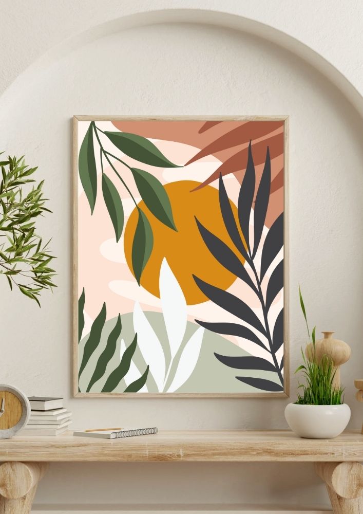 Tablou canvas în stil boho, feminin - 70 cm x 90 cm