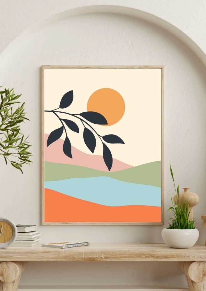 Tablou canvas în stil boho, feminin - 70 cm x 90 cm